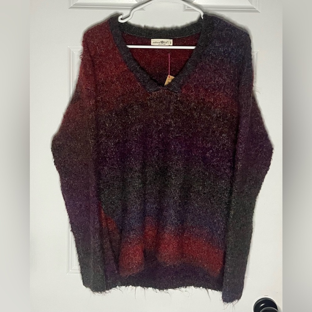 NATURAL LIFE NWT Mohair V-neck Sweater